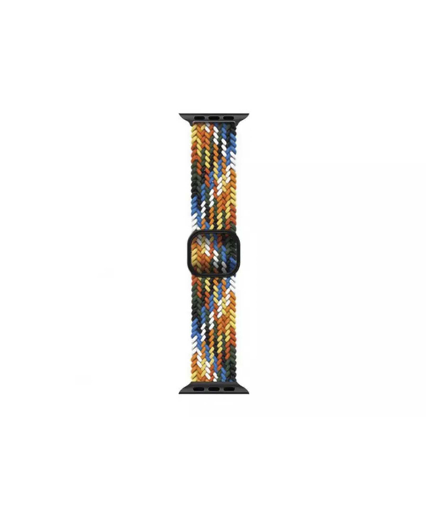 بند پارچه ای اپل واچ 42 و 44 میلی  متر گرین Green Apple Watch 42/44mm Braided Solo Loop Adjustable Strap