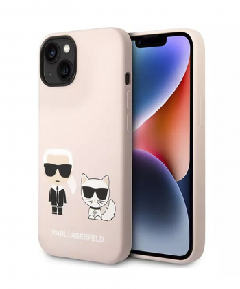 قاب سیلیکونی آیفون 14 پلاس طرح گربه و کارل CG Mobile iphone 14 Plus Cat Karl Lagerfeld Silicone Case