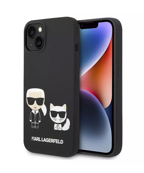 قاب سیلیکونی آیفون 14 پلاس طرح گربه و کارل CG Mobile iphone 14 Plus Cat Karl Lagerfeld Silicone Case