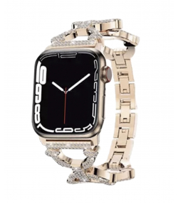 بند فلزی نگین دار اپل واچ 42 و 44 و 45 میلی متر گرین Green Apple Watch 42/44/45mm Bello Jeweled Metal Band