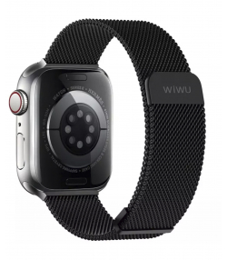 بند مگنتی فلزی اپل واچ 38، 40 و 41 میلی متری ویوو WIWU 38/40/41mm Braid magnetic watch band Wi-WB005