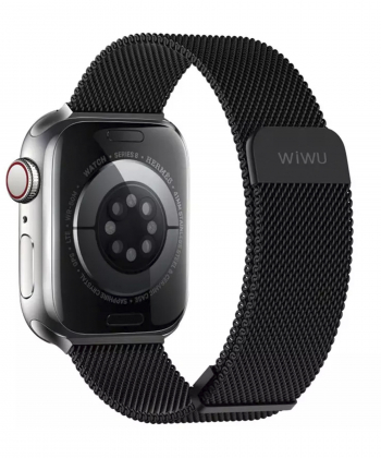 بند مگنتی فلزی اپل واچ 38، 40 و 41 میلی متری ویوو WIWU 38/40/41mm Braid magnetic watch band Wi-WB005
