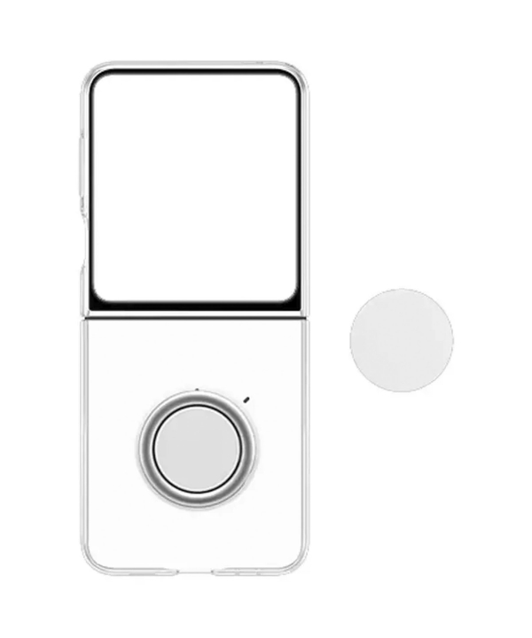قاب شفاف اصلی زد فلیپ 5 سامسونگ Samsung EF-XF731 Galaxy Z Flip5 Clear Gadget Case Cover