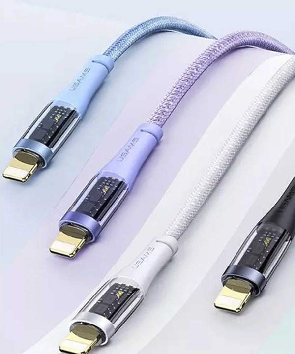 کابل فست شارژ یو اس بی به لایتنینگ 1.2 متری یوسامز USAMS US-SJ571 USB to Lightning Fast Charging Data Cable
