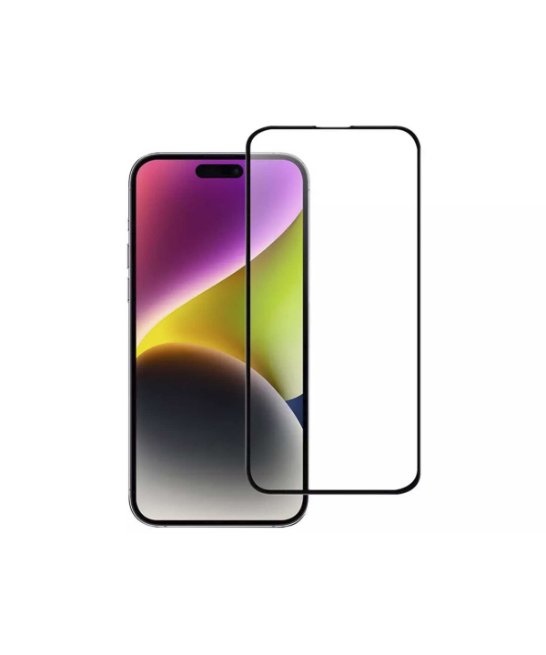 گلس تمام صفحه گوشی آیفون 15 پلاس و آیفون 15 پرومکس full glass screen protector apple iphone 15 PLUS/15 Pro Max