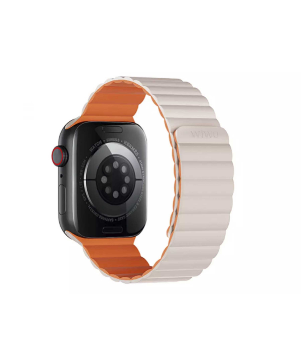 بند سیلیکونی اپل واچ 38، 40 و 41 میلی متری ویوو WIWU 38/40/41 Magnetic silicone watch band Wi-WB001