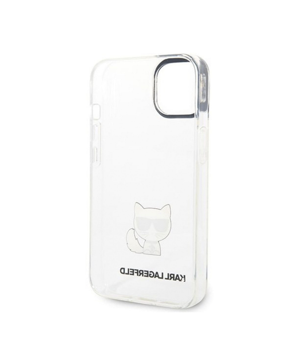 قاب محافظ شیشه‌ای آیفون 14 پلاس طرح گربه کارل CG Mobile iphone 14 Plus Karl Cat Case