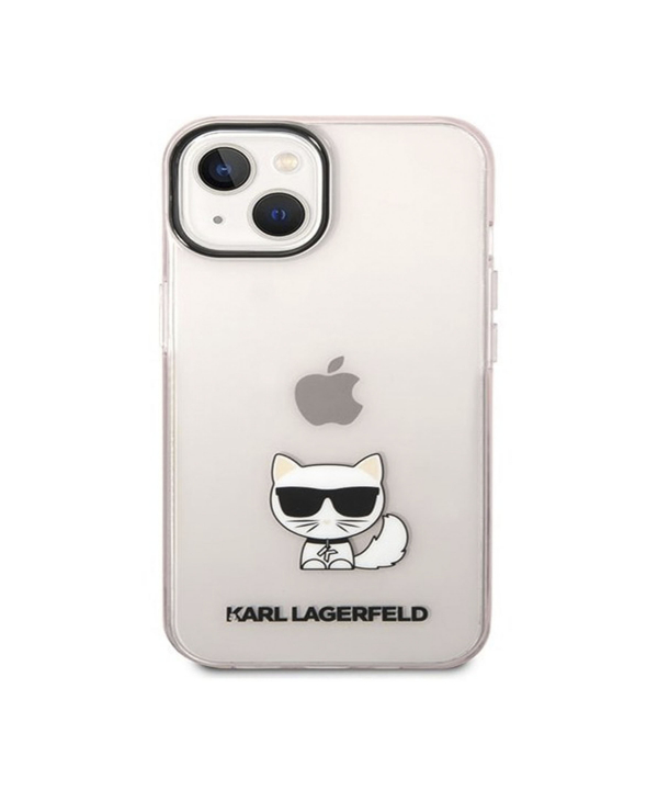 قاب محافظ شیشه‌ای آیفون 14 پلاس طرح گربه کارل CG Mobile iphone 14 Plus Karl Cat Case