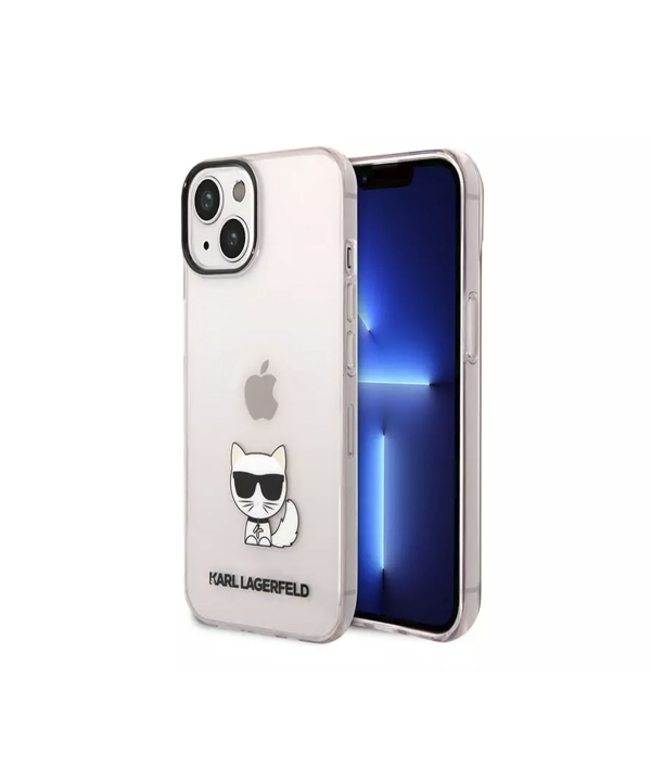 قاب محافظ شیشه‌ای آیفون 14 طرح گربه کارل CG Mobile iphone 14 Karl Cat Case