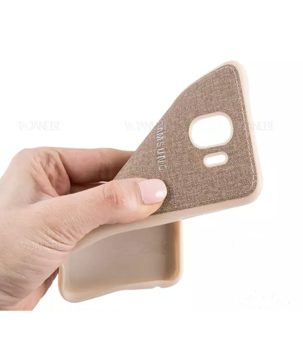 قاب محافظ طرح پارچه ای سامسونگ Protective Cover Samsung Galaxy J4