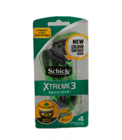خودتراش مردانه شیک Schick مدل Xtreme3 بسته بندی 4 عددی