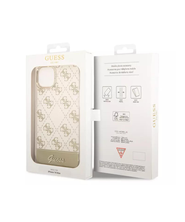 قاب شیشه‌ای طرحدار آیفون 14 پلاس CG Mobile iphone 14 Plus Guess Case