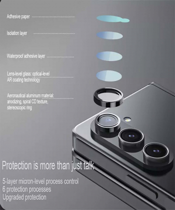 محافظ لنز دوربین سامسونگ زد فولد 5 نیلکین Nillkin Samsung Galaxy Z Fold 5 CLRFilm Camera Tempered Glass