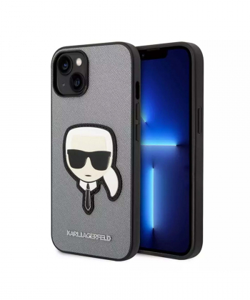 قاب چرمی آیفون 14 پلاس طرح کارل CG Mobile iphone 14 Plus Karl Lagerfeld Leather Case