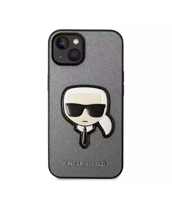 قاب چرمی آیفون 14 پلاس طرح کارل CG Mobile iphone 14 Plus Karl Lagerfeld Leather Case