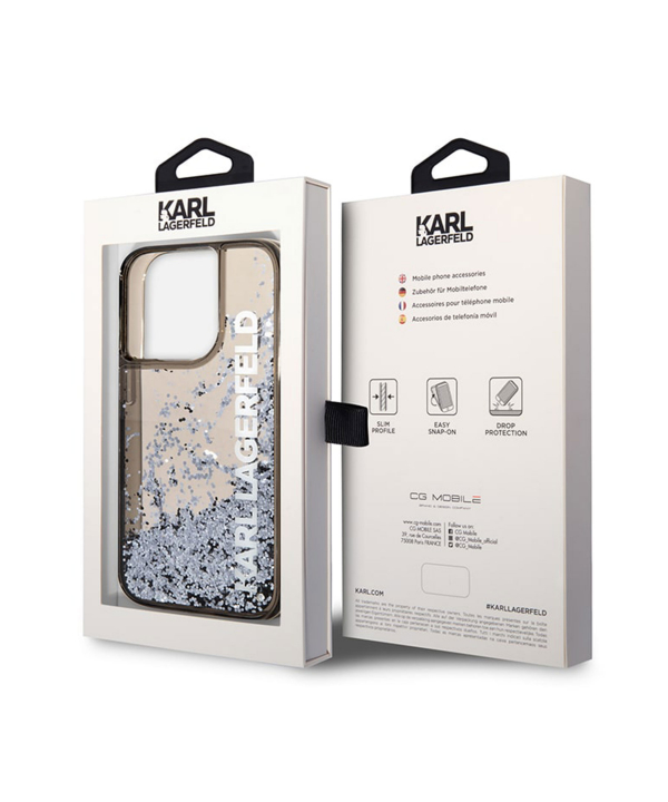 قاب آکواریومی آیفون 14 پرو طرح کارل CG Mobile iphone 14 Pro Karl Lagerfeld Aquarium Case