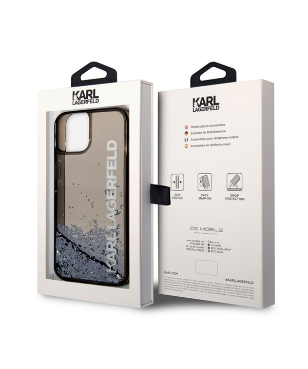 قاب آکواریومی آیفون 14 پلاس طرح کارل CG Mobile iphone 14 Plus Karl Lagerfeld Aquarium Case