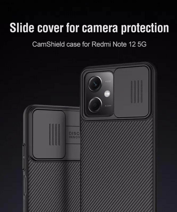 قاب محافظ شیائومی ردمی نوت 12 نیلکین Nillkin Xiaomi Redmi Note 12 5G/POCO X5 5G Camshield Case