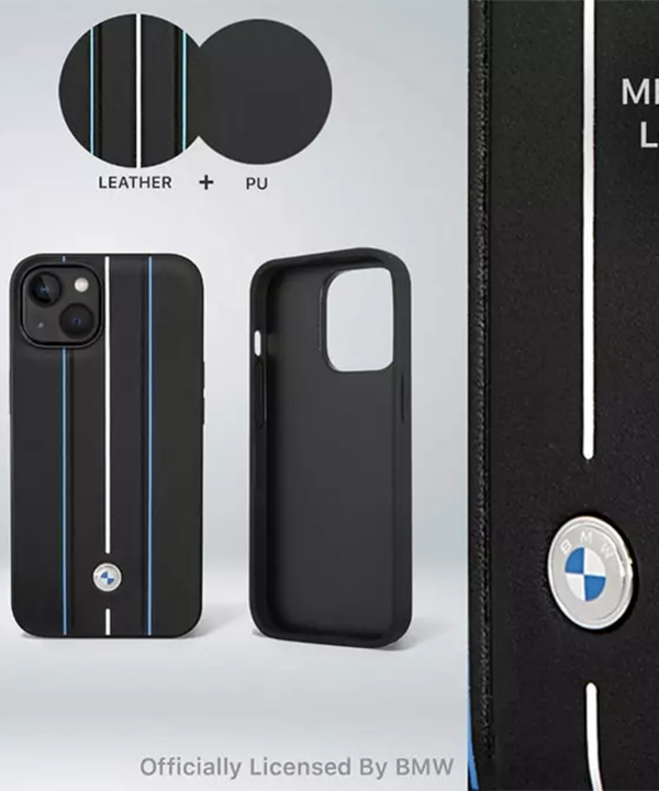 قاب چرمی آیفون 14 پلاس طرح بی ام و CG Mobile iphone 14 Plus BMW Leather Case