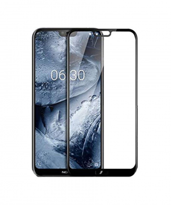 محافظ صفحه نمایش شیشه ای تمام چسب نوکیا Full Glass Screen Protector Nokia 6.1 Plus /Nokia X6