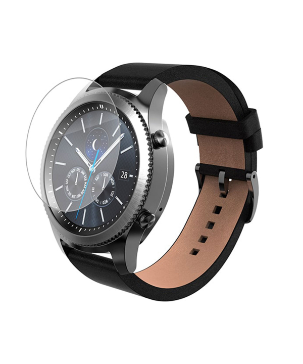 محافظ صفحه نمایش شیشه‌ای ساعت سامسونگ Samsung Gear S3 Glass Screen Protector