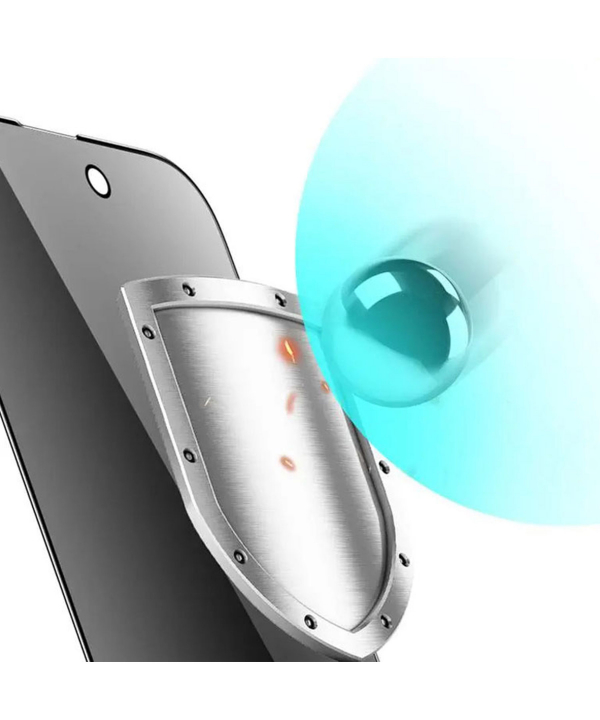 محافظ صفحه نمایش شیشه‌ای حریم شخصی آیفون 14 گرین Green iPhone 14 9H Steve Privacy Anti-Peeping Full Glass