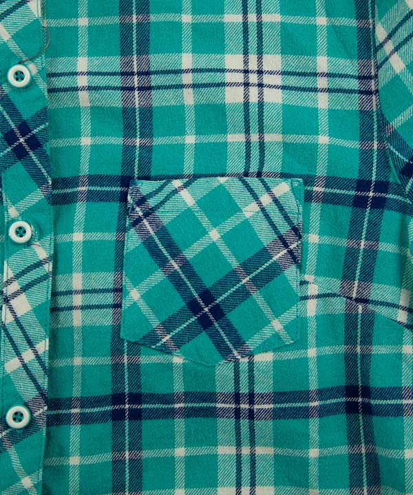 شومیز زنانه چهارخانه آستین بلند جین وست Jeanswest