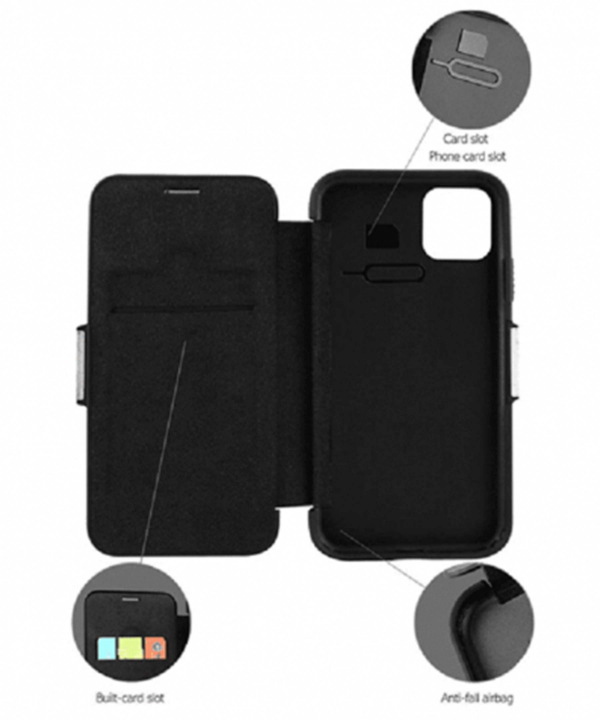 کیف محافظ چرم آیفون VPG Magnetic Leather Cover iPhone 11 Pro