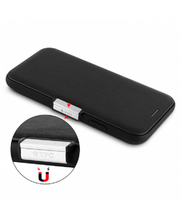 کیف محافظ چرم آیفون VPG Magnetic Leather Cover iPhone 11 Pro