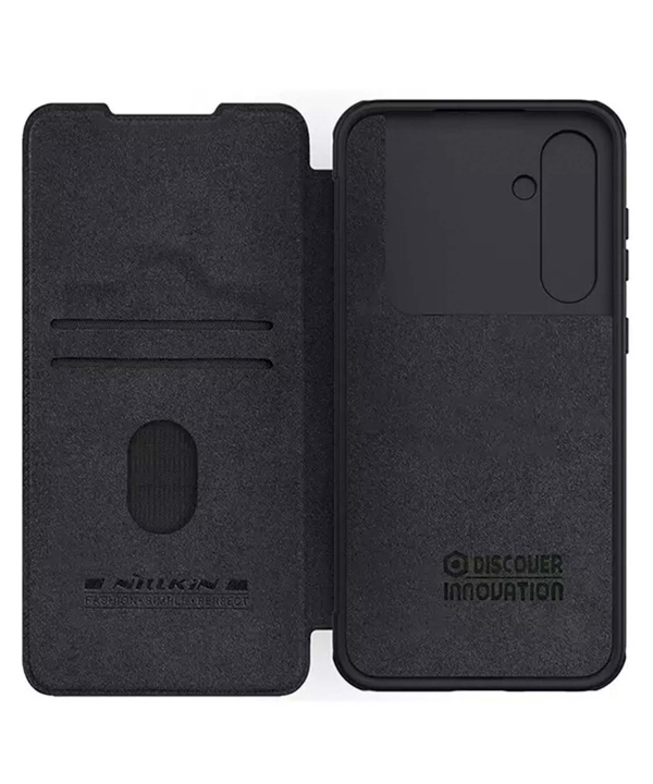 کیف محافظ سامسونگ اس 23 اف ای نیلکین Nillkin Samsung Galaxy S23 FE Qin Pro leather case