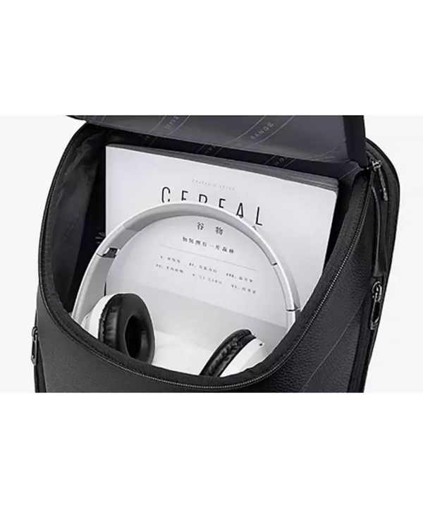 کوله پشتی لپ تاپ 15.6 اینچ چرم ضد آب یو اس بی دار بنج Bange BG-6623 Leather Laptop Backpack