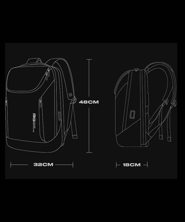 کوله پشتی لپ تاپ 15.6 اینچ چرم ضد آب یو اس بی دار بنج Bange BG-6623 Leather Laptop Backpack