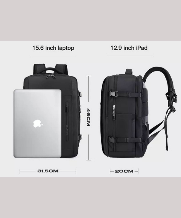 کوله پشتی لپ تاپ 15.6 اینچ سفری یو اس بی دار بنج BANGE BG-1801 Waterproof Multifunctional Laptop Backpack