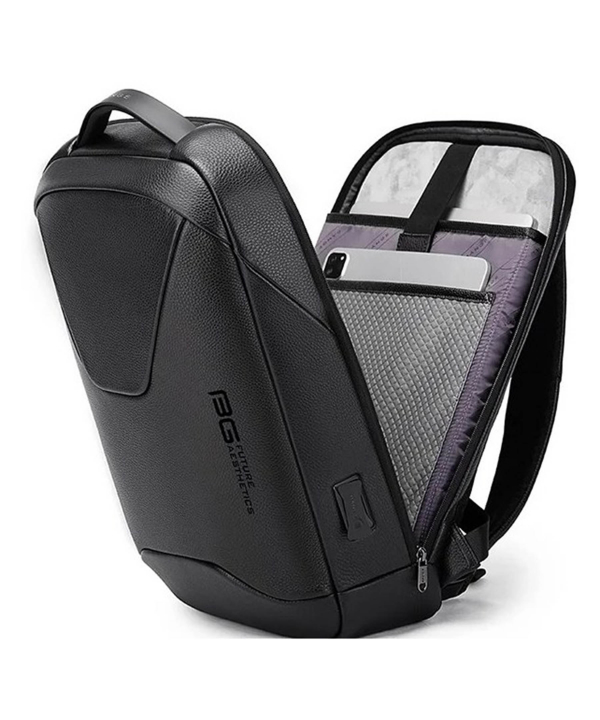 کوله پشتی لپ تاپ 15.6 اینچ مسافرتی ضد سرقت بنج Bange BG-6621 Leather Anti Theft Travel Backpack