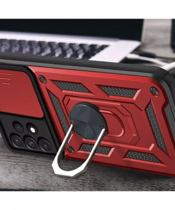 قاب محافظ لنز و حلقه دار سامسونگ Samsung Galaxy A72 Slide Camera & Ring Holder Stand Case