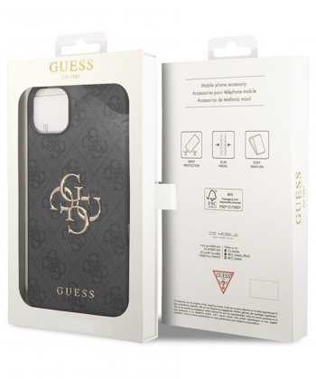 قاب چرمی طرحدار آیفون 14 پلاس CG Mobile iphone 14 Plus Guess Leather Case