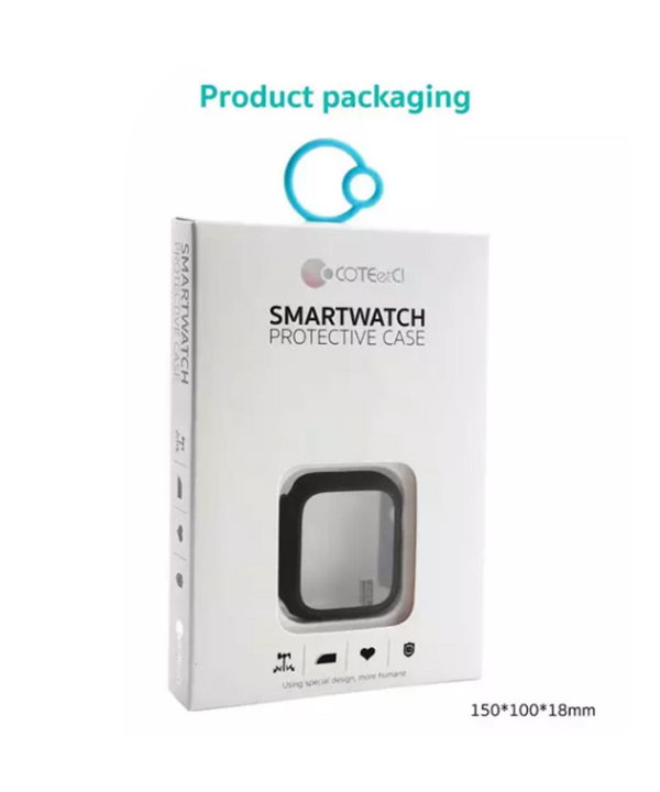 قاب محافظ اپل واچ سری 7 و 8 سایز 48 میلیمتری کوتتسی Coteetci glass hard shell iWatch 7/8 25003-45