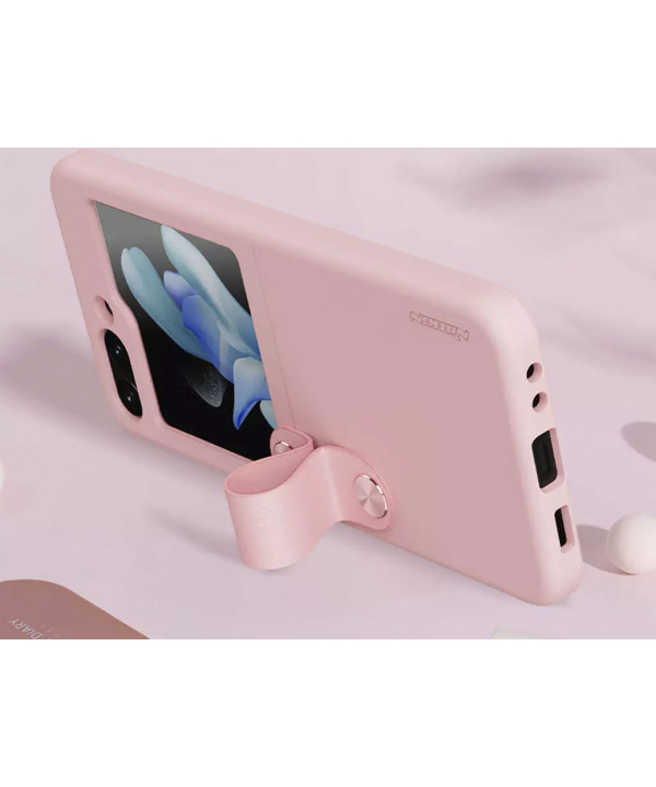 قاب سامسونگ زد فیلیپ 5 نیلکین Nillkin Flex Flip Finger Strap liquid silicone phone case Samsung Galaxy Z Flip 5