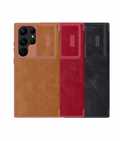 کیف کلاسوری سامسونگ گلکسی اس 23 اولترا نیلکین Nillkin Samsung Galaxy S23 Ultra Qin Pro leather