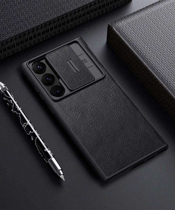 کیف کلاسوری سامسونگ گلکسی اس 23 اولترا نیلکین Nillkin Samsung Galaxy S23 Ultra Qin Pro leather