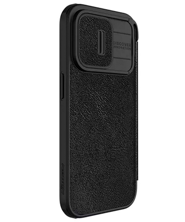 کیف کلاسوری آیفون 15 پرو نیلکین Nillkin Apple iPhone 15 Pro Qin Pro leather case