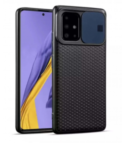 قاب محافظ با درپوش کشویی لنز سامسونگ Lens protector Case Samsung Galaxy A51