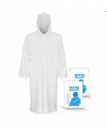 پانچو بارانی ضدآب شفاف با قابلیت استفاده مجدد Reusable EVA Rain Poncho