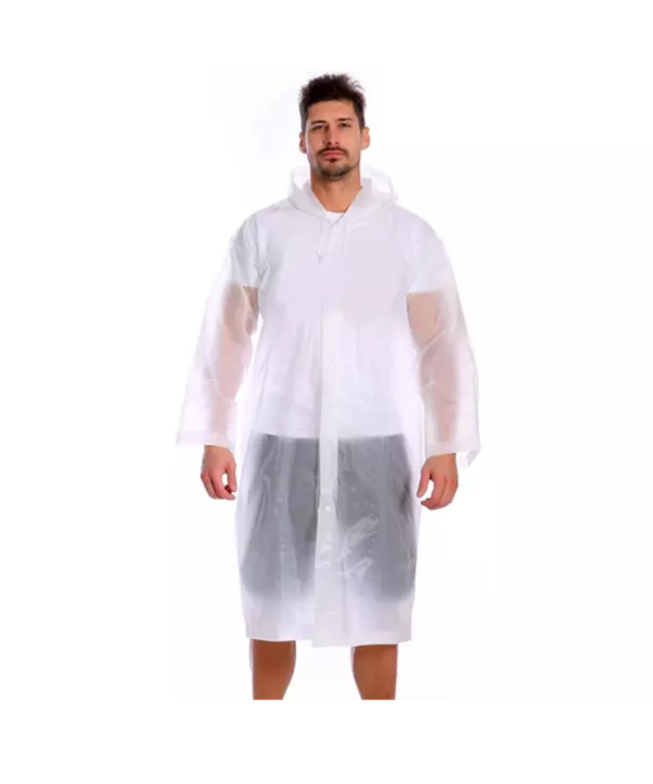 پانچو بارانی ضدآب شفاف با قابلیت استفاده مجدد Reusable EVA Rain Poncho