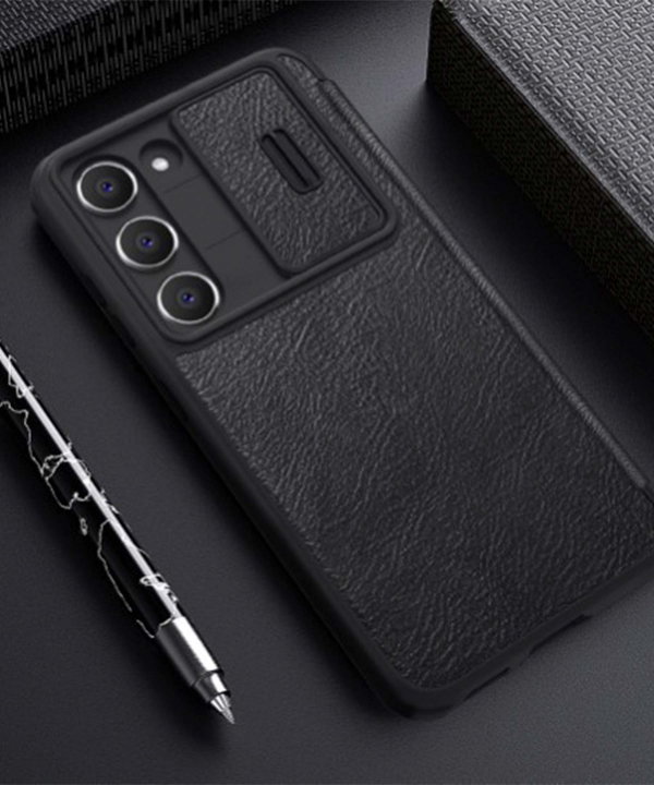 کیف سامسونگ گلکسی اس 23 پلاس نیلکین Nillkin Samsung Galaxy S23+/S23 Plus Qin Pro leather case