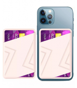جا کارتی سیلیکونی آیفون 12 آها استایل AhaStyle PT133-A Card Holder Phone Magsafe Wallet