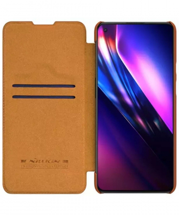کیف چرمی نیلکین وان پلاس Nillkin Qin Leather Case OnePlus 9 (Asia Pacific version IN/CN)