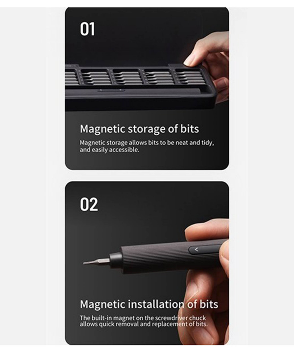 کیت پیچ گوشتی 25 تکه شیائومی Xiaomi HOTO QWLSD010 Battery-powered precision screwdriver 25-Piece kit