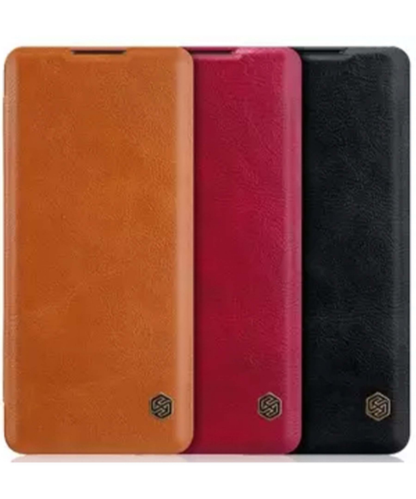 کیف چرمی نیلکین وان پلاس Nillkin Qin Leather Case OnePlus 8