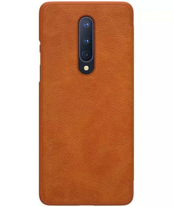 کیف چرمی نیلکین وان پلاس Nillkin Qin Leather Case OnePlus 8